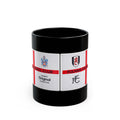 Fulham Football Club Black Mug – Crest & England Flag Design (11oz/15oz)