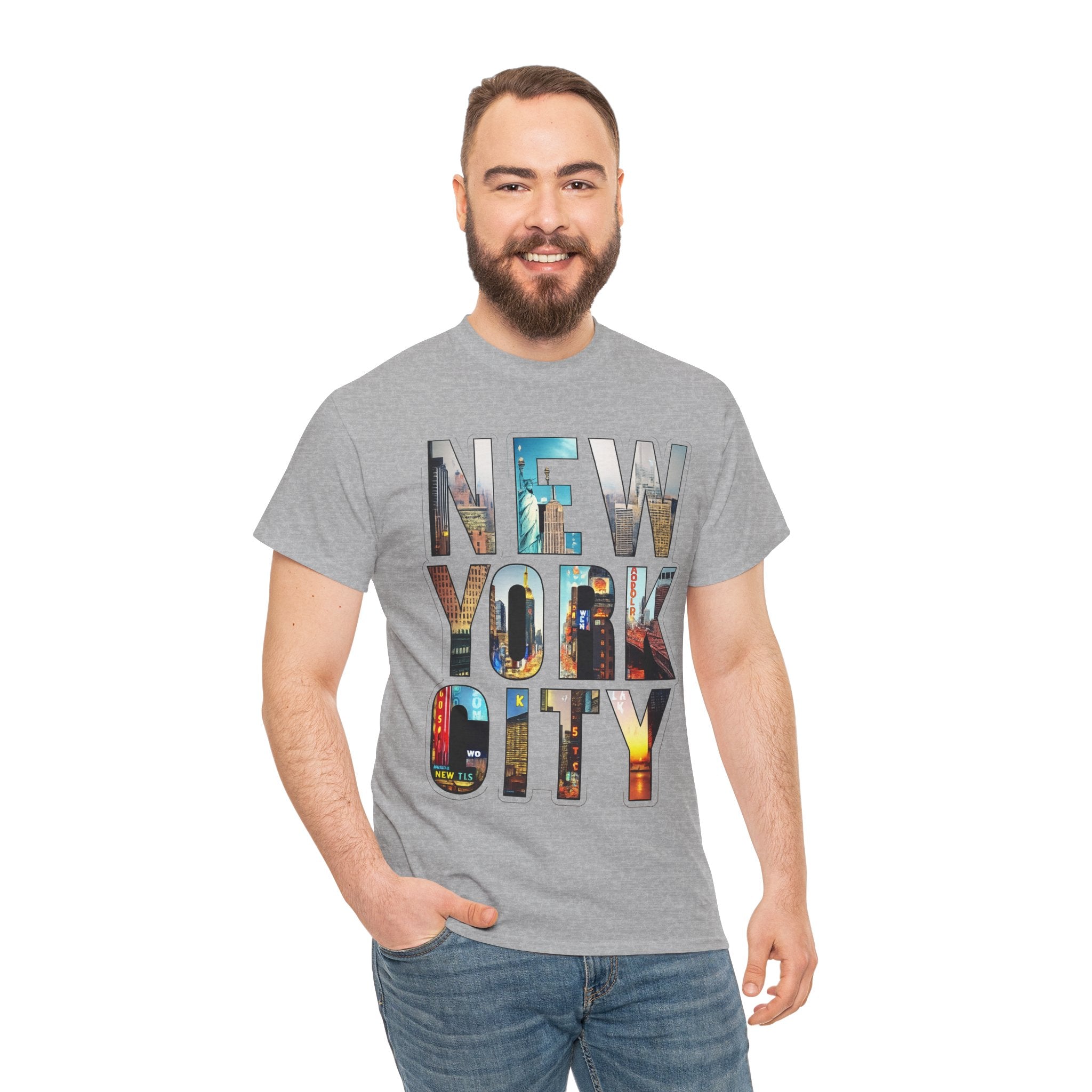 New York City Photo-Block Tee — Vintage Skyline Graphic T-Shirt