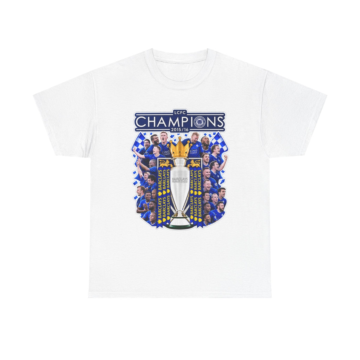 Leicester City 2015/2016 Champions Trophy Soccer T-Shirt — Team Victory Graphic Tee