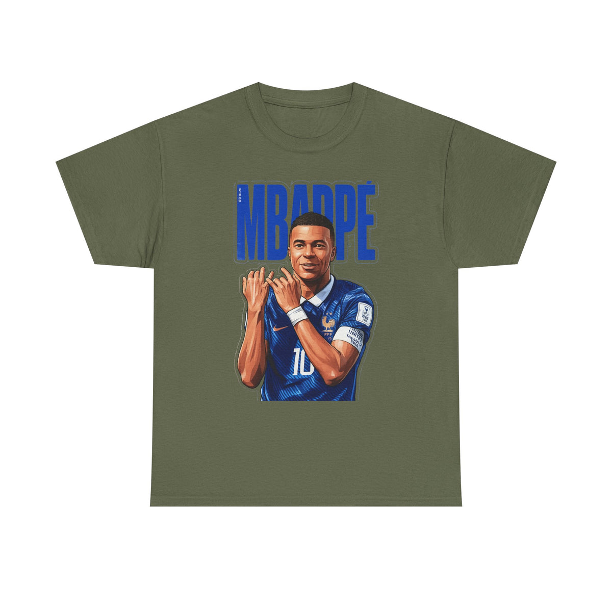 MBAPPE Graphic Shirt Soccer Star Portrait Tee — "