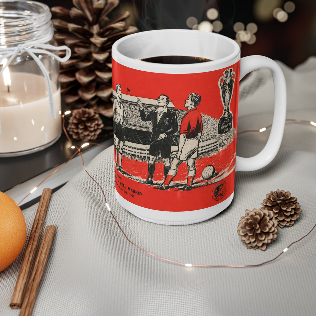 1960 European Cup Final Programme Cover Inspired Ceramic Mug - (11oz/15oz)
