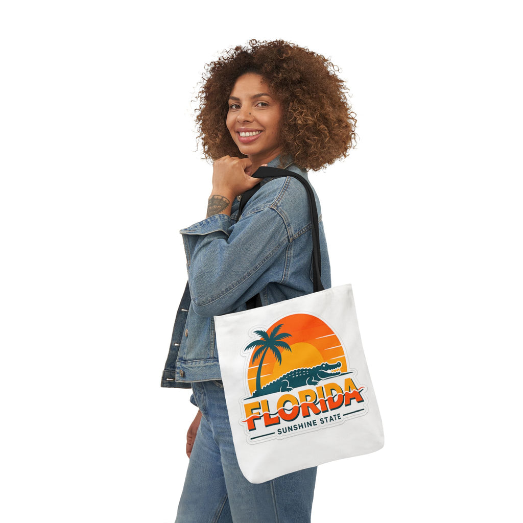 Florida Sunshine State Canvas Tote