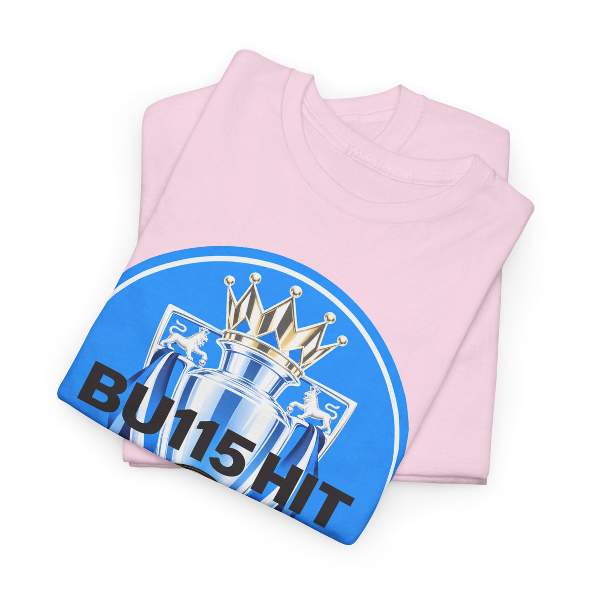 Manchester City Anti Premier League Charges Cotton T-Shirt — 'BU11SH1T' Blue Crown Football Shirt