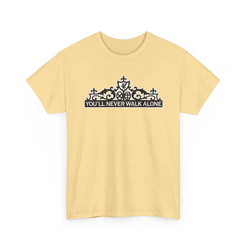 You'll Never Walk Alone T‑Shirt — Liverpool FC Crest Cotton Tee
