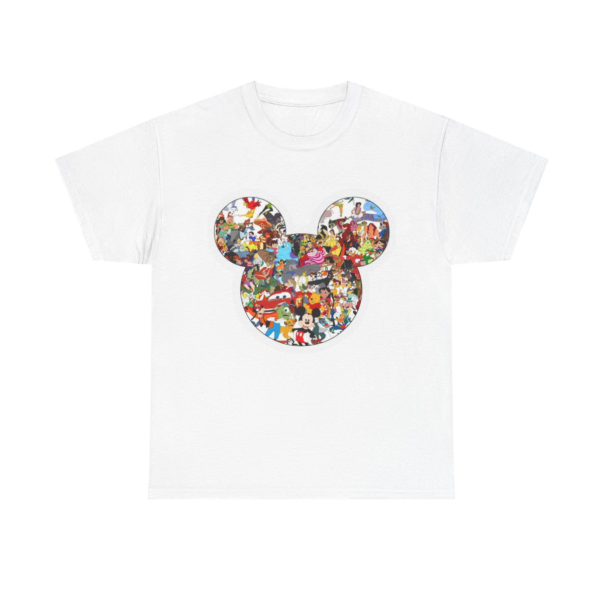 Mickey Collage T-Shirt — Vintage Disney Characters Graphic Tee