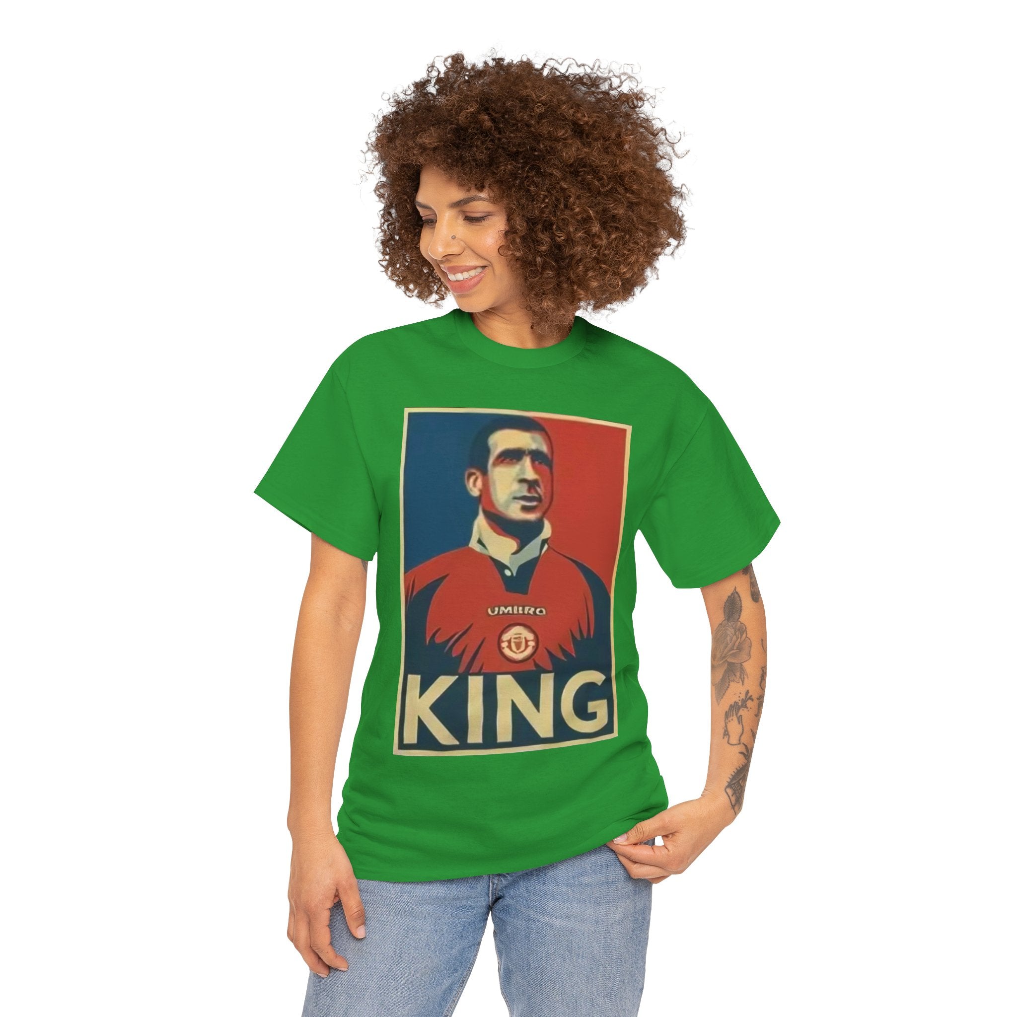 Eric Cantona King Manchester United Graphic Tee — Retro Sports Poster Football Shirt