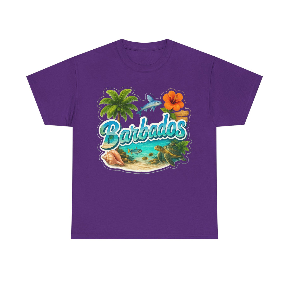 Barbados Beach Graphic Tee — Tropical Island Vacation T‑Shirt