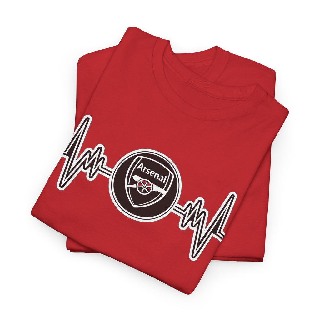 Arsenal Heartbeat T-Shirt — Premier League Fans’ Cotton Tee