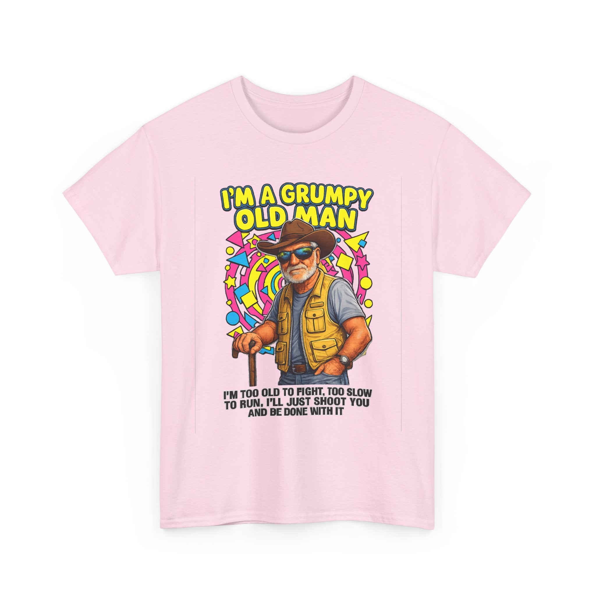 I'm A Grumpy Old Man T-Shirt – Funny Senior Fishing Graphic Tee