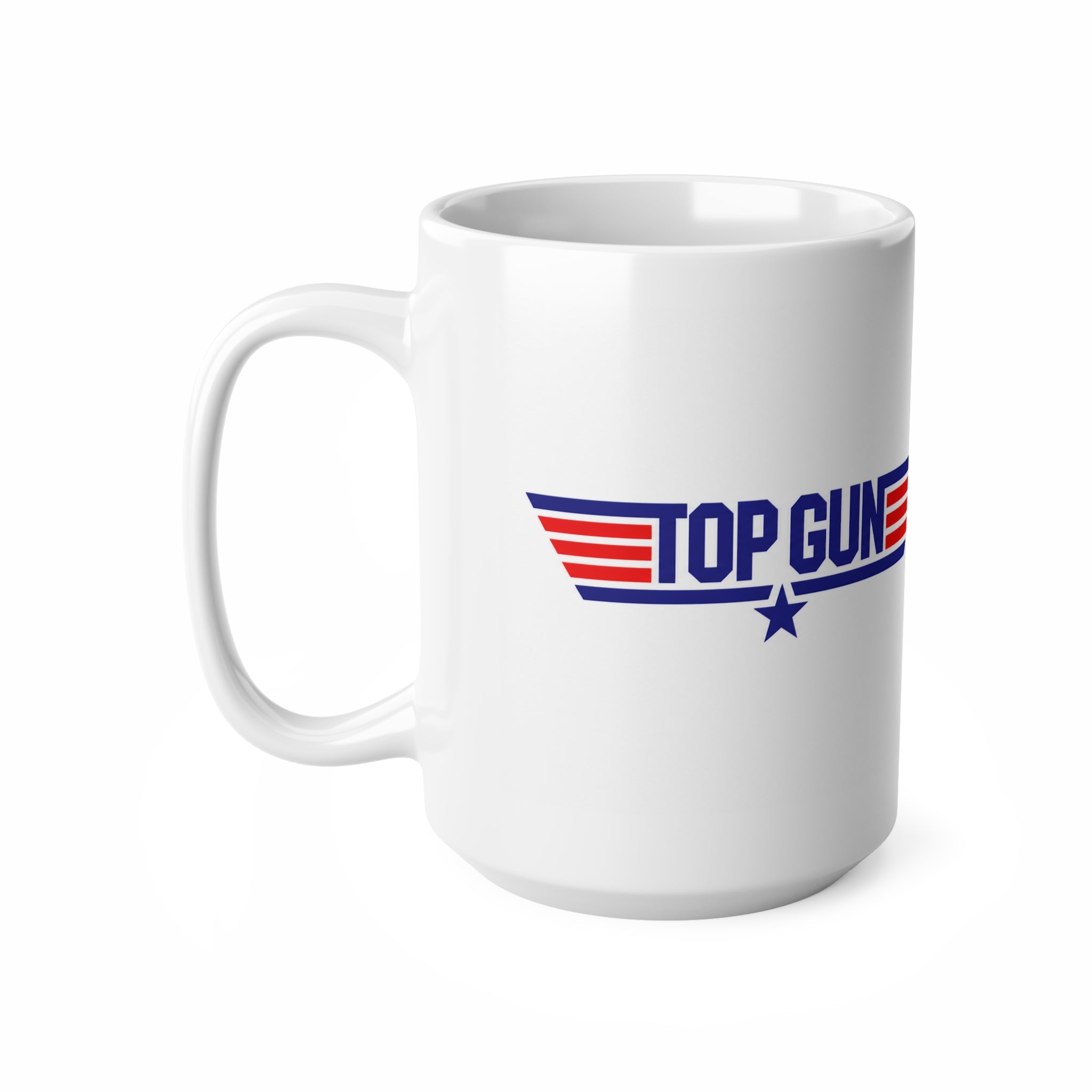 Top Gun & Top Gun Maverick Logo Ceramic Coffee Mug — 11oz & 15oz Retro Aviator Coffee Cup
