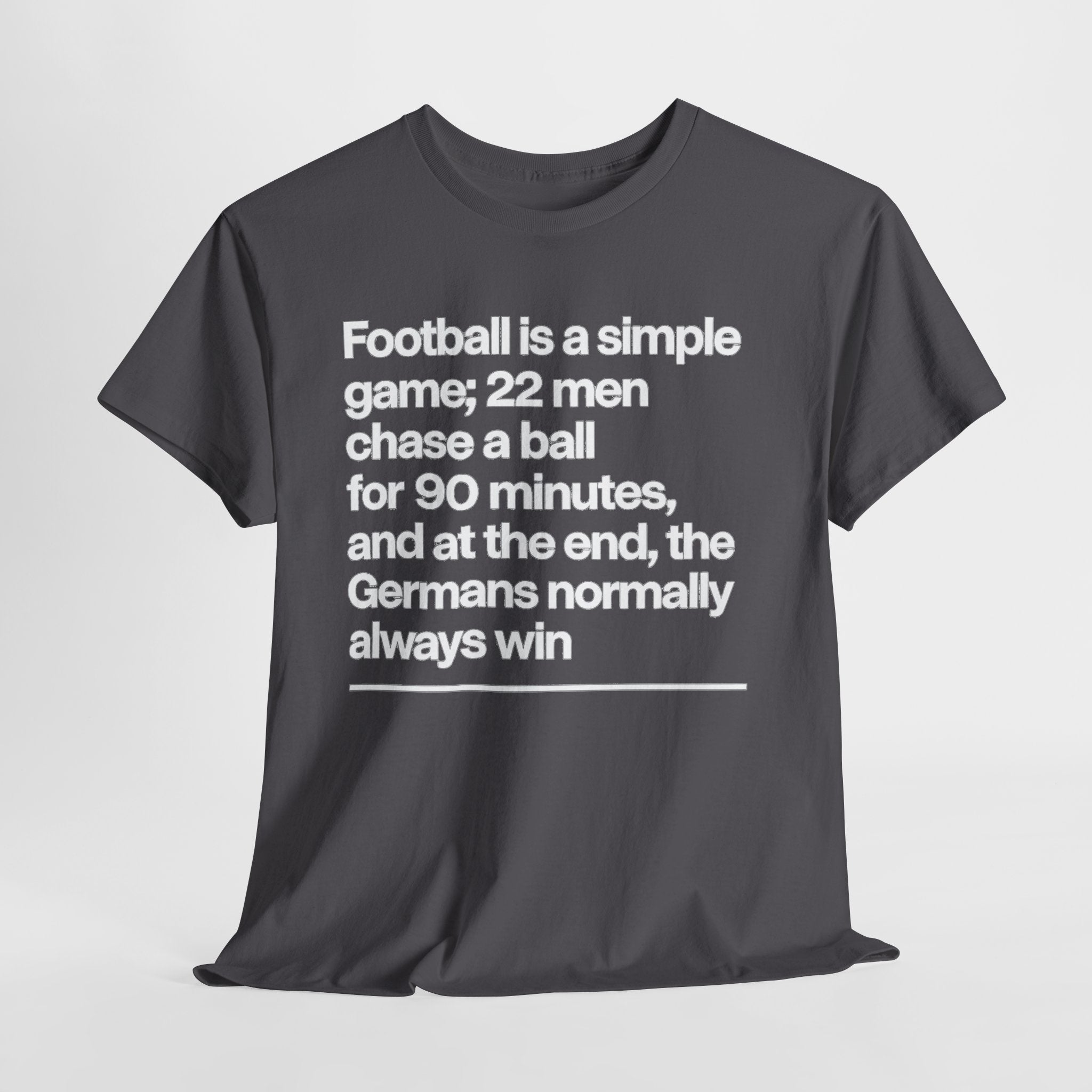 Funny Quote T-Shirt — 'Football is a simple game...' Graphic Tee