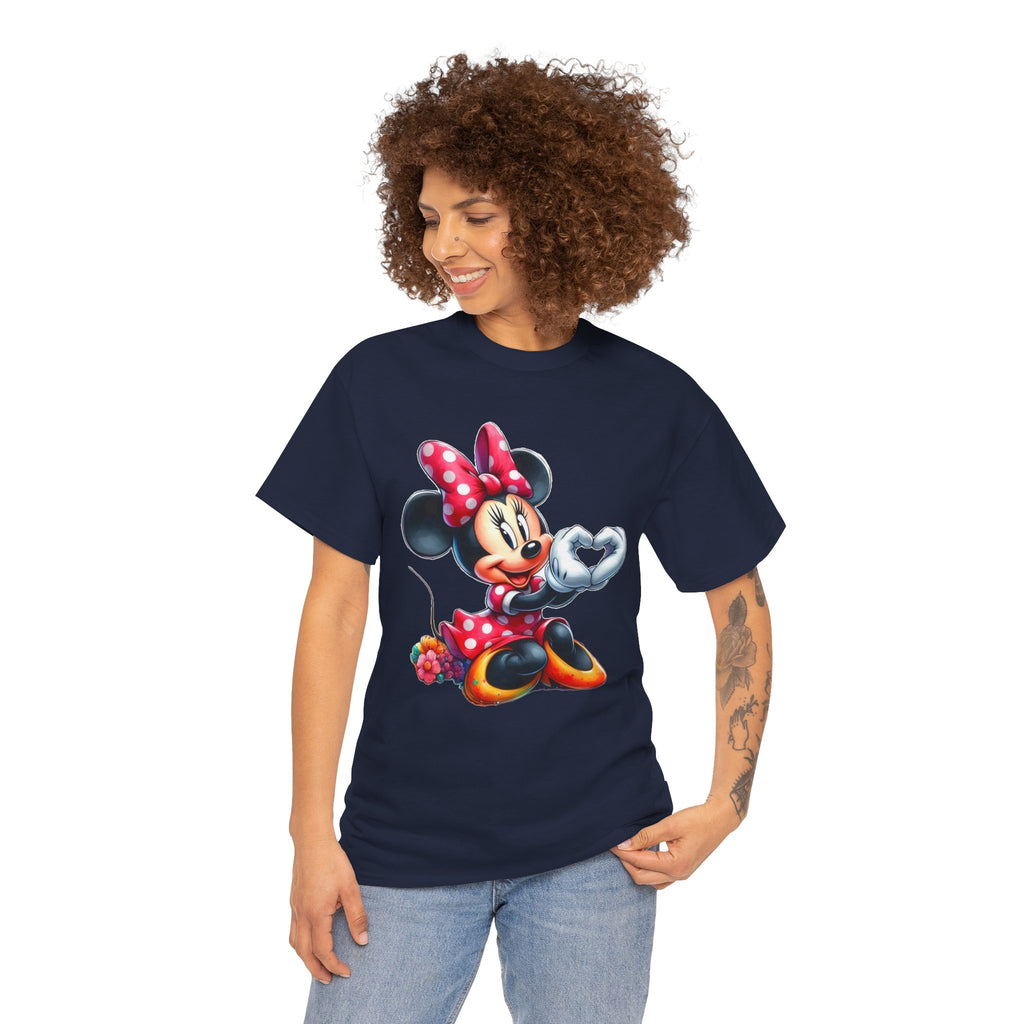 Minnie Mouse Character Heart Graphic Tee