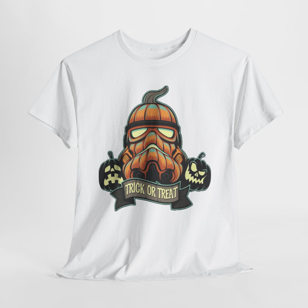 Halloween Pumpkin Mask T-Shirt — Trick or Treat Graphic Tee