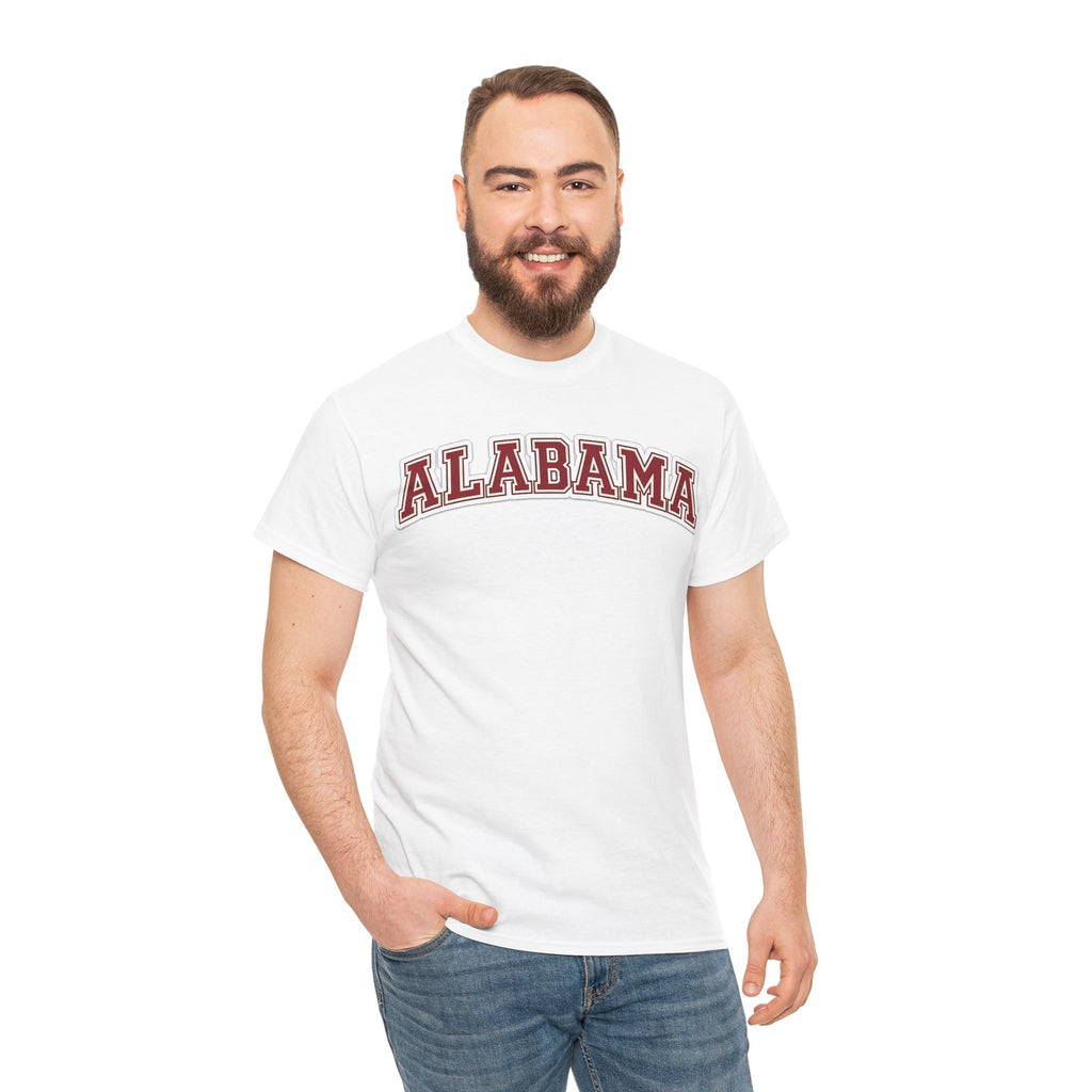 Alabama Arch Logo Tee – Crimson College Pride T‑Shirt
