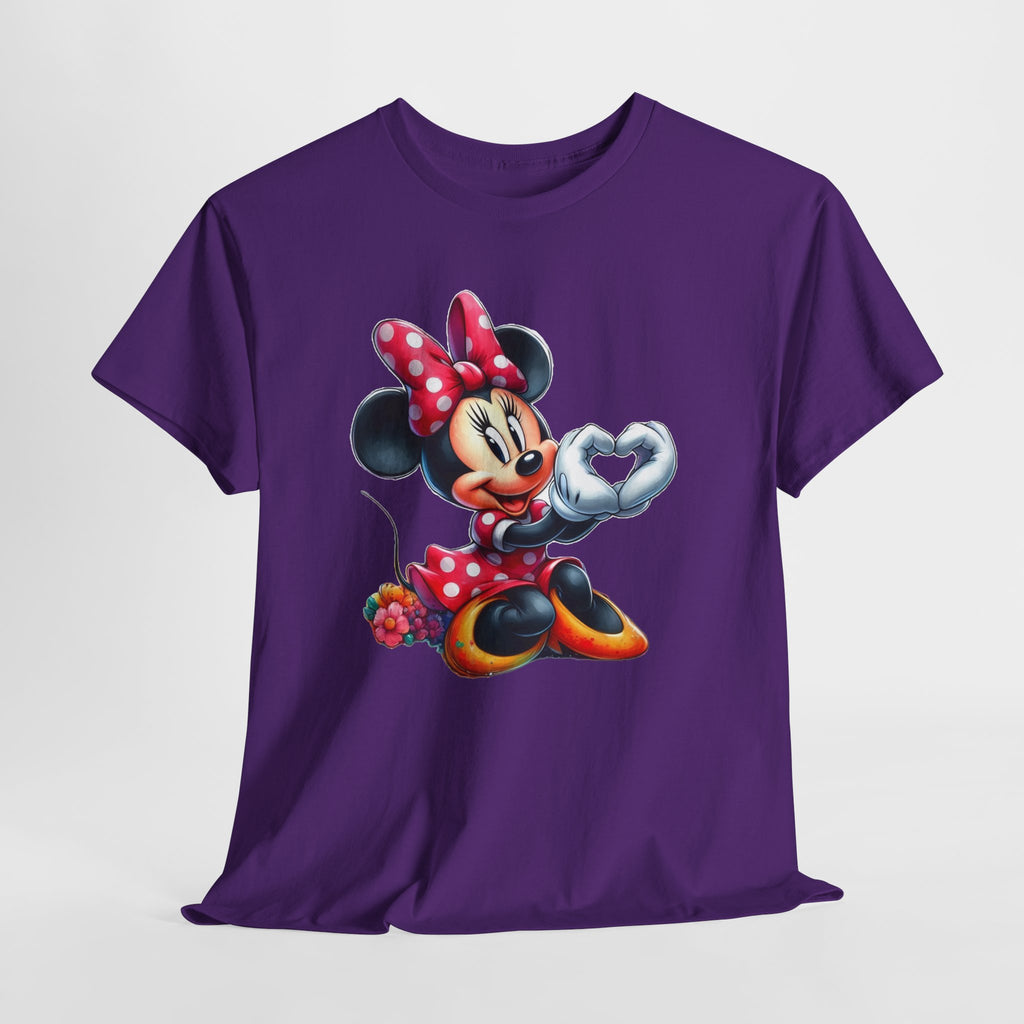 Minnie Mouse Character Heart Graphic Tee