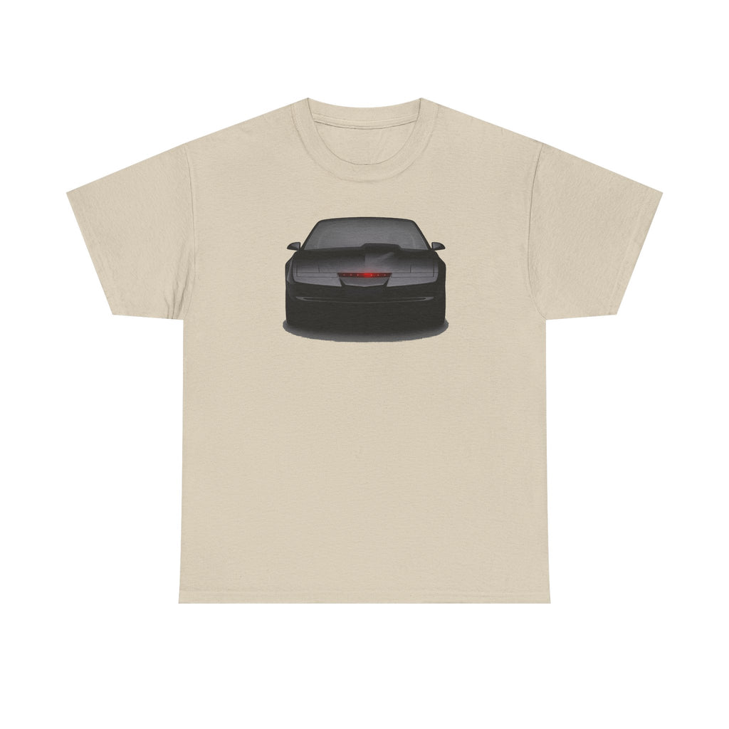 KITT-Inspired Retro Sports Car Tee — Front View Knight Rider Car Graphic Shirt