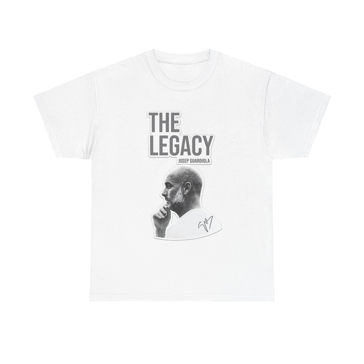 Pep Guardiola Manchester City The Legacy Tee — Inspirational Portrait Graphic T-Shirt