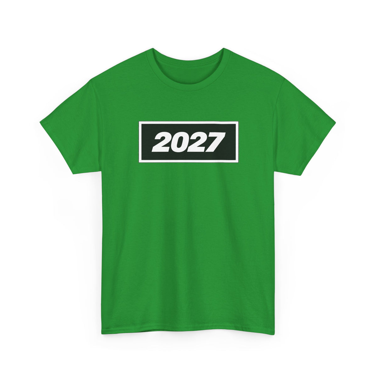 Oasis Inspired 2027 Graphic Tee — Minimal Year Rectangle T‑Shirt for New Year Celebrations