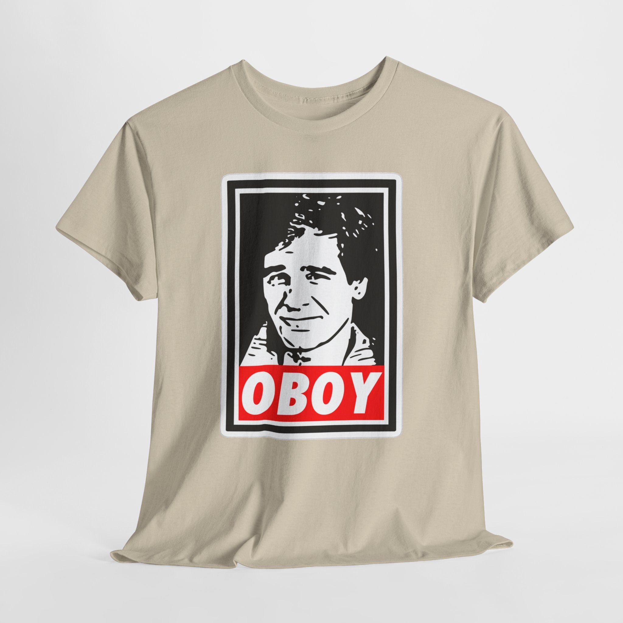 Oboy Quantum Leap Graphic Tee — Retro Pop Art Portrait T‑Shirt