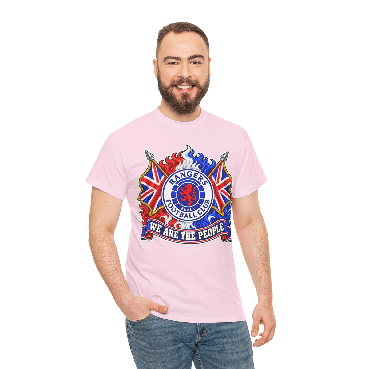 Rangers Football Club Tee — "We Are The People" Crest Cotton T-Shirt