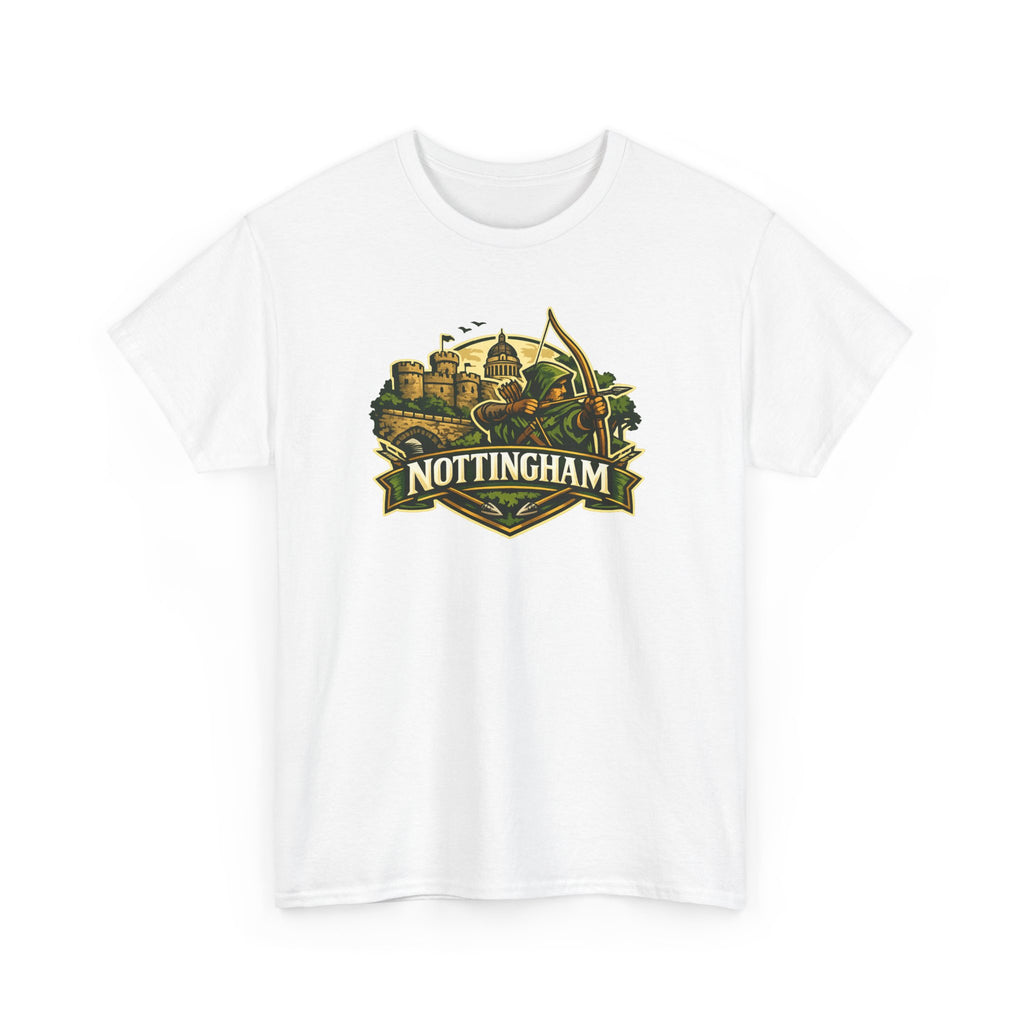 Nottingham Vintage Crest T-Shirt — Robin Hood Castle Travel Tee
