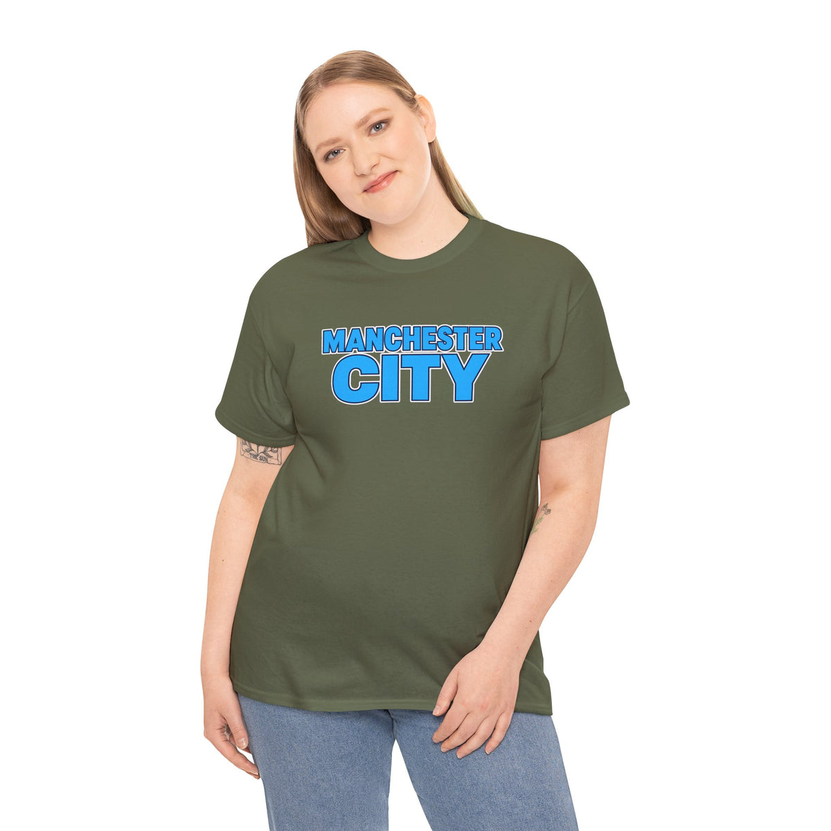 Manchester City T‑Shirt — Retro Blue Logo Tee