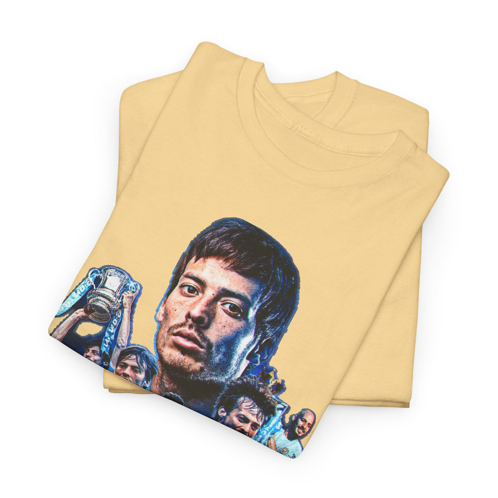 David Silva Manchester City Soccer Tee — Classic Player Portrait Football Shirt