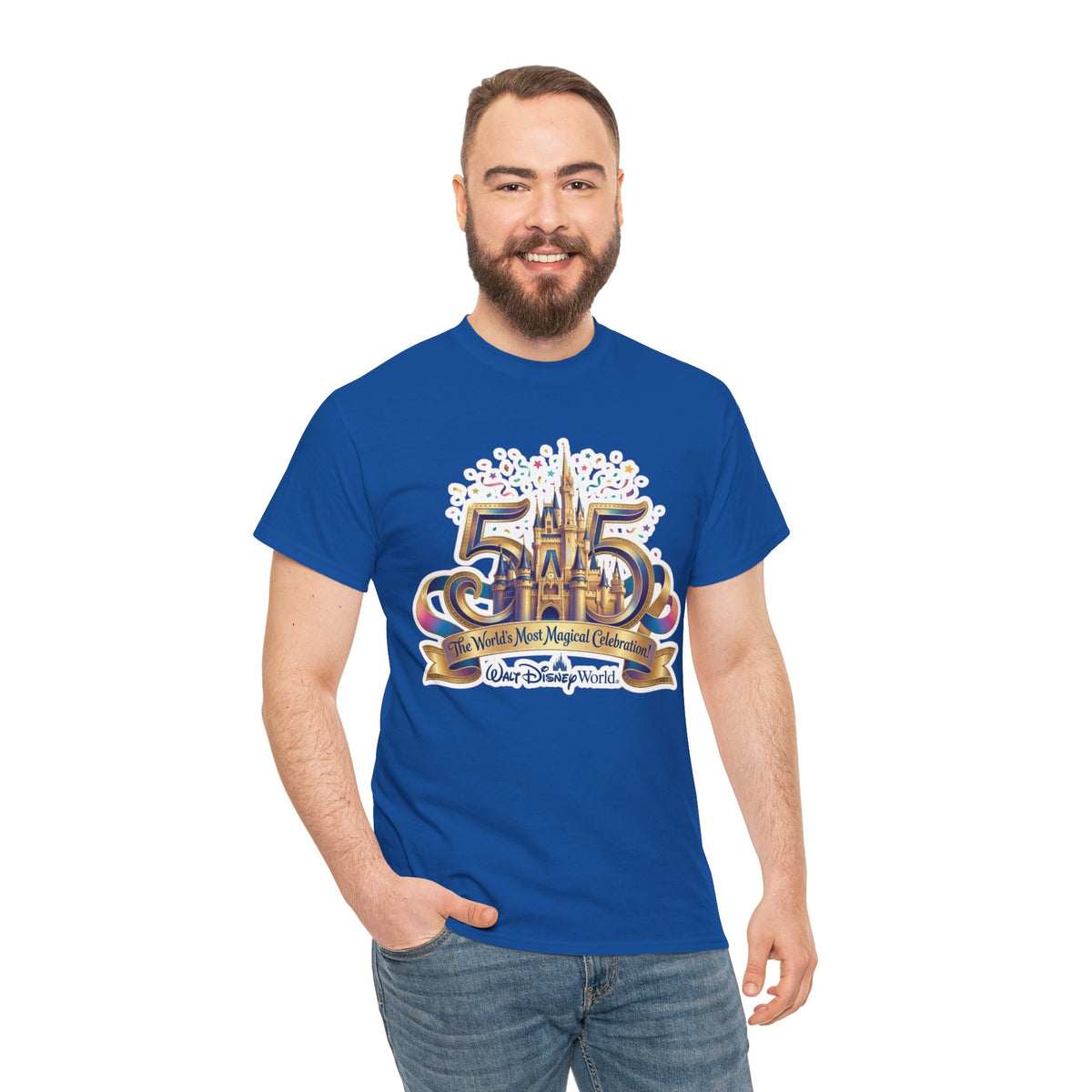 Disney World 50th Anniversary Castle Tee — 'The World's Most Magical Celebration' Souvenir T-Shirt