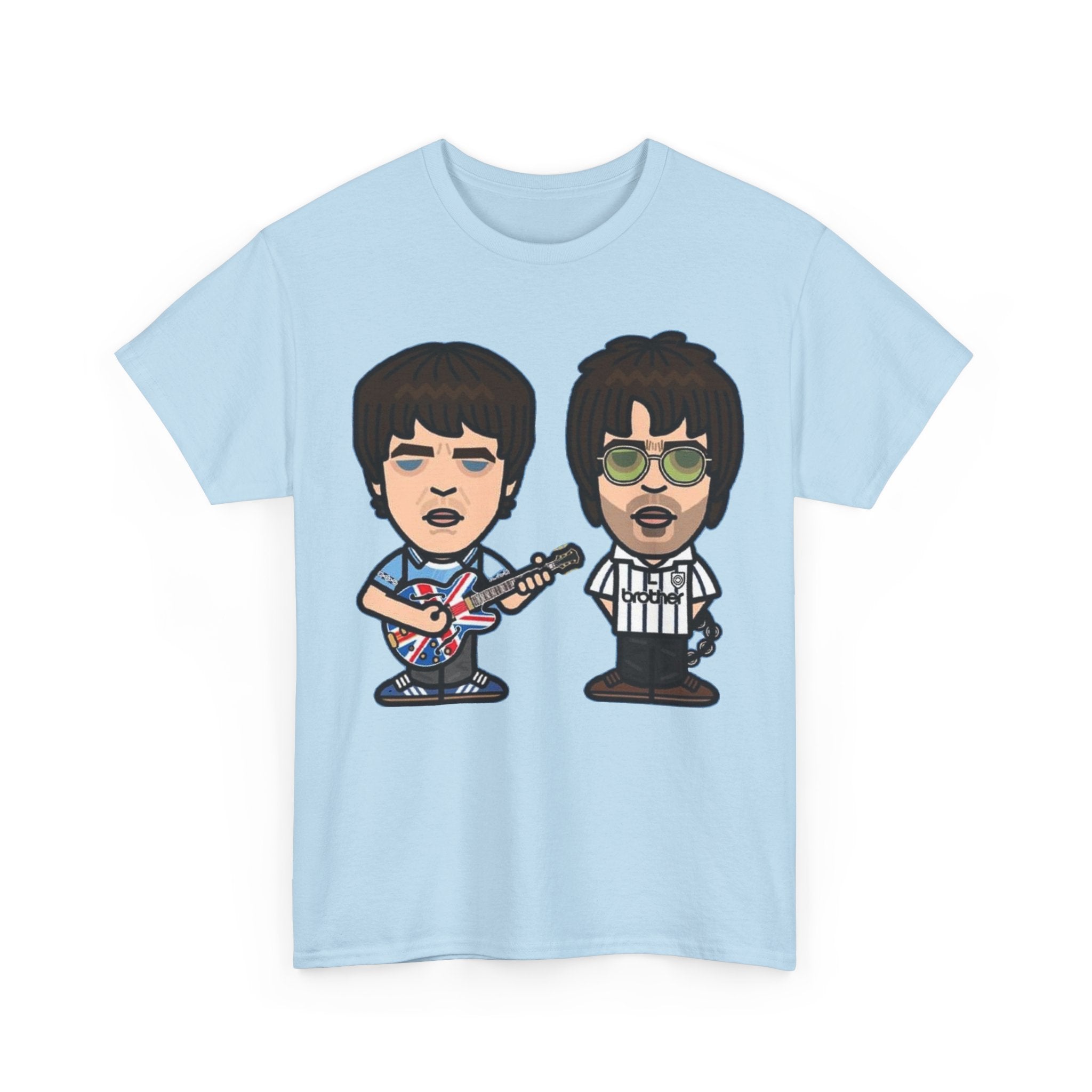 Oasis Noel & Liam Cartoon Rock Duo T-Shirt