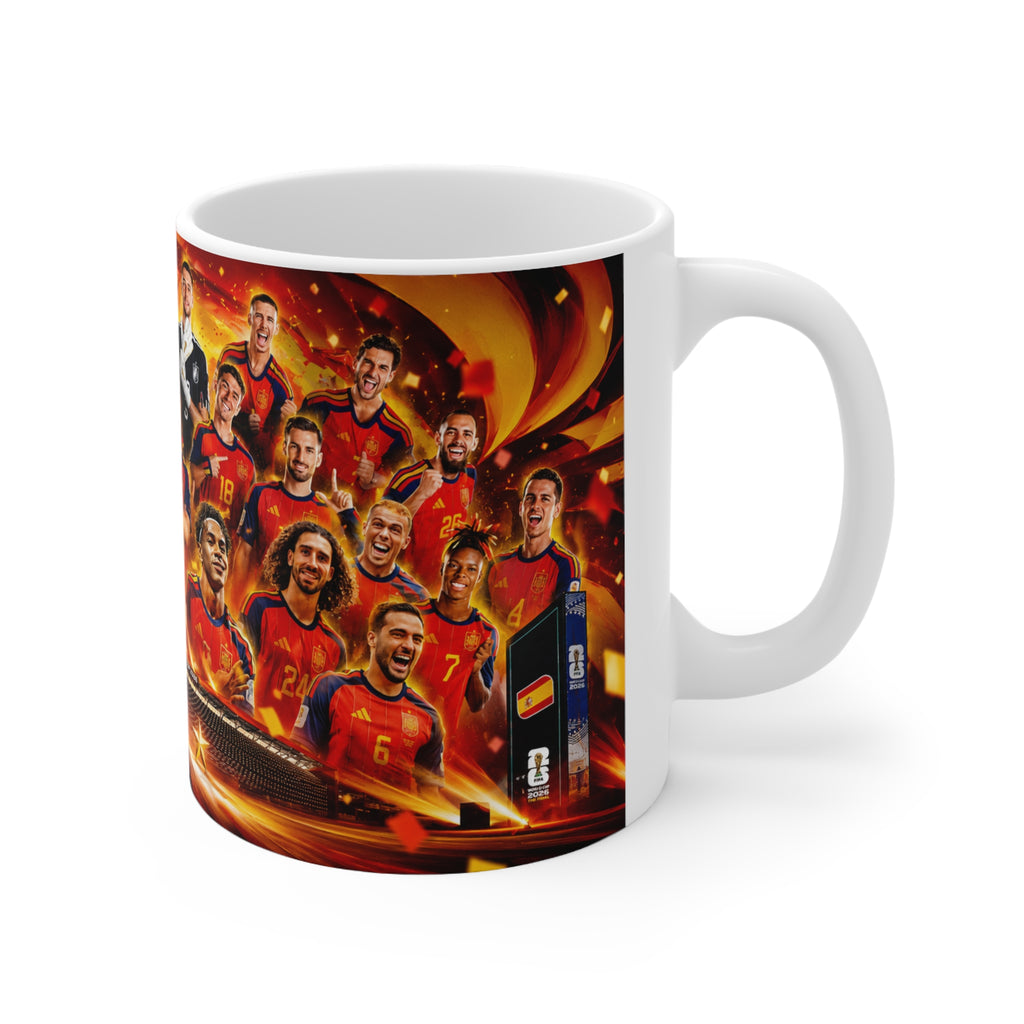 Spain World Cup Winners Team Photo Ceramic Mug – 11oz & 15oz