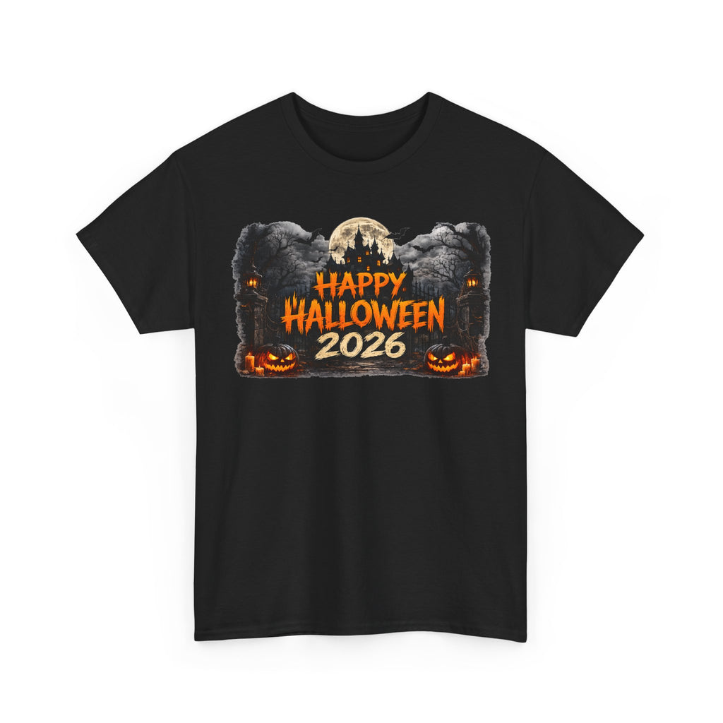 Halloween 2026 Tee — Horror Movie Villains Pumpkin Graphic T-Shirt