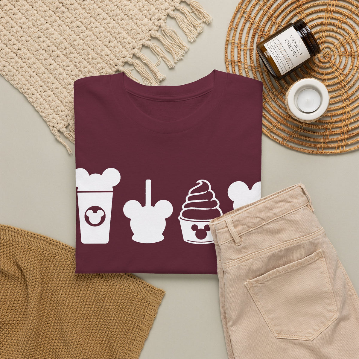 Disney snacks inspired Unisex Heavy Cotton Tee