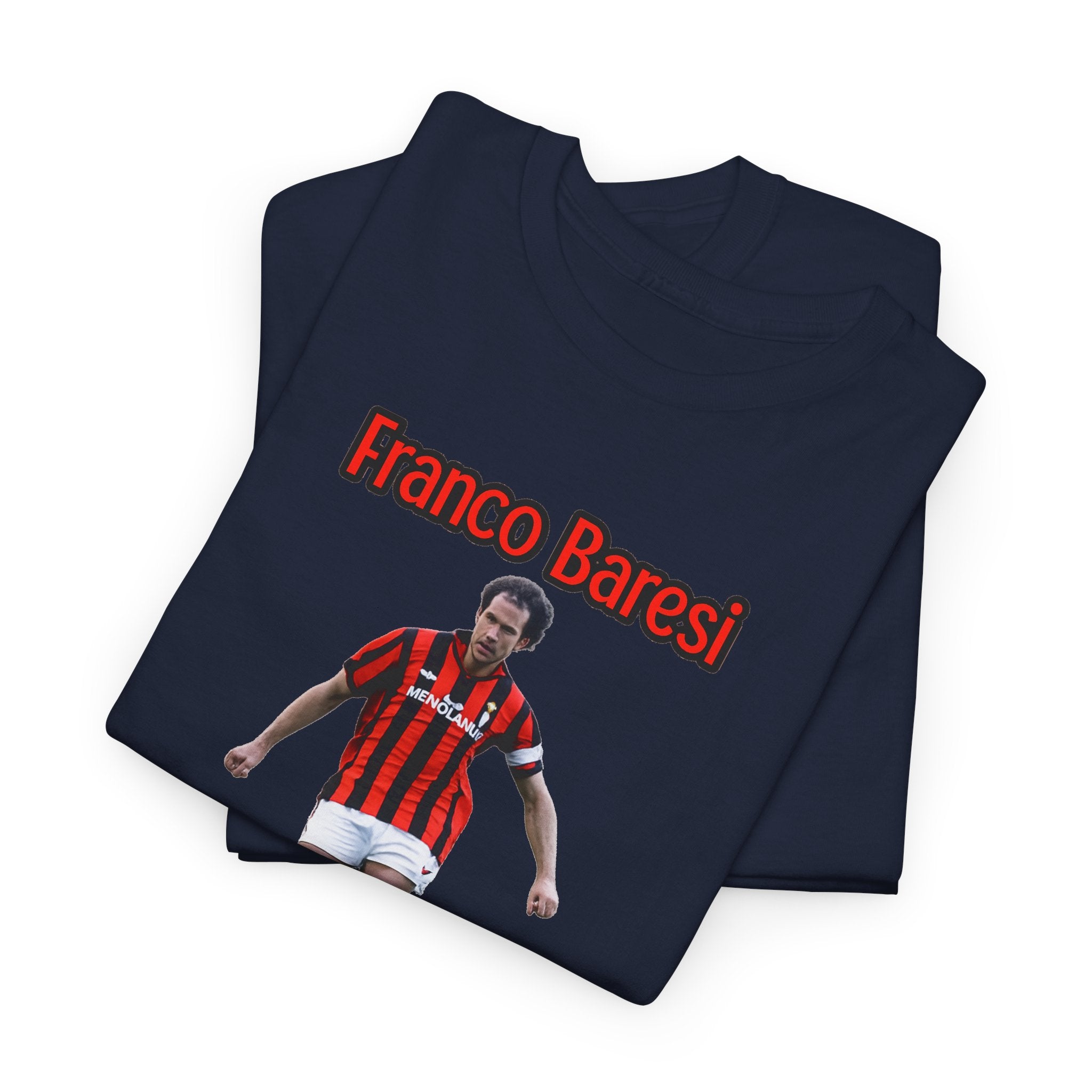 Franco Baresi Legend Tee — AC Milan Retro Soccer Graphic T-Shirt