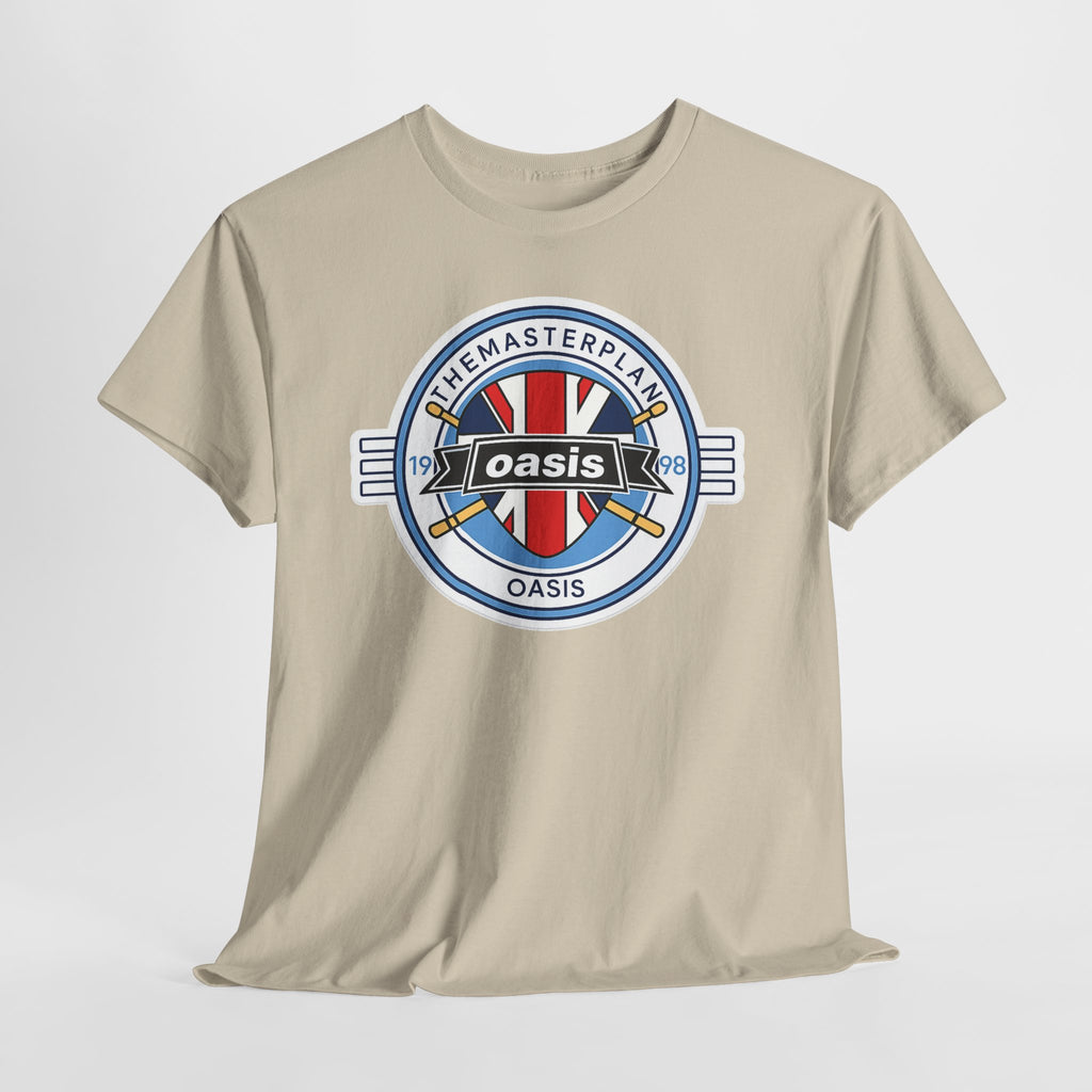 Oasis Union Jack Band Tee – Retro Rock Logo T-Shirt