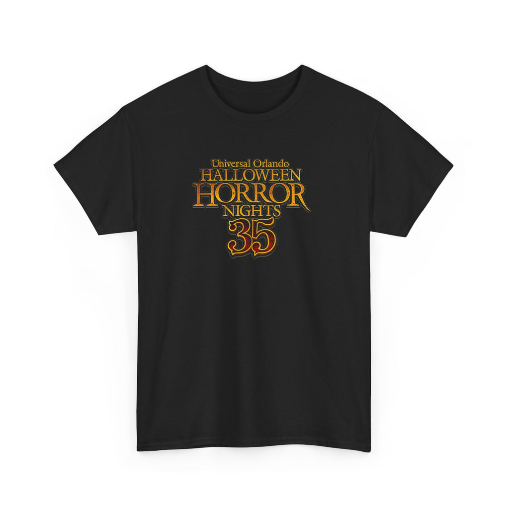 Halloween Horror Nights 35 T‑Shirt — Retro Theme Park Event Tee