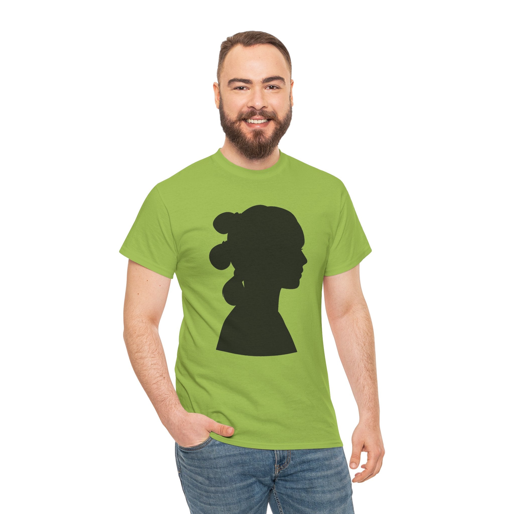Princess Leia Star Wars Silhouette Profile Tee — Classic Portrait T‑Shirt