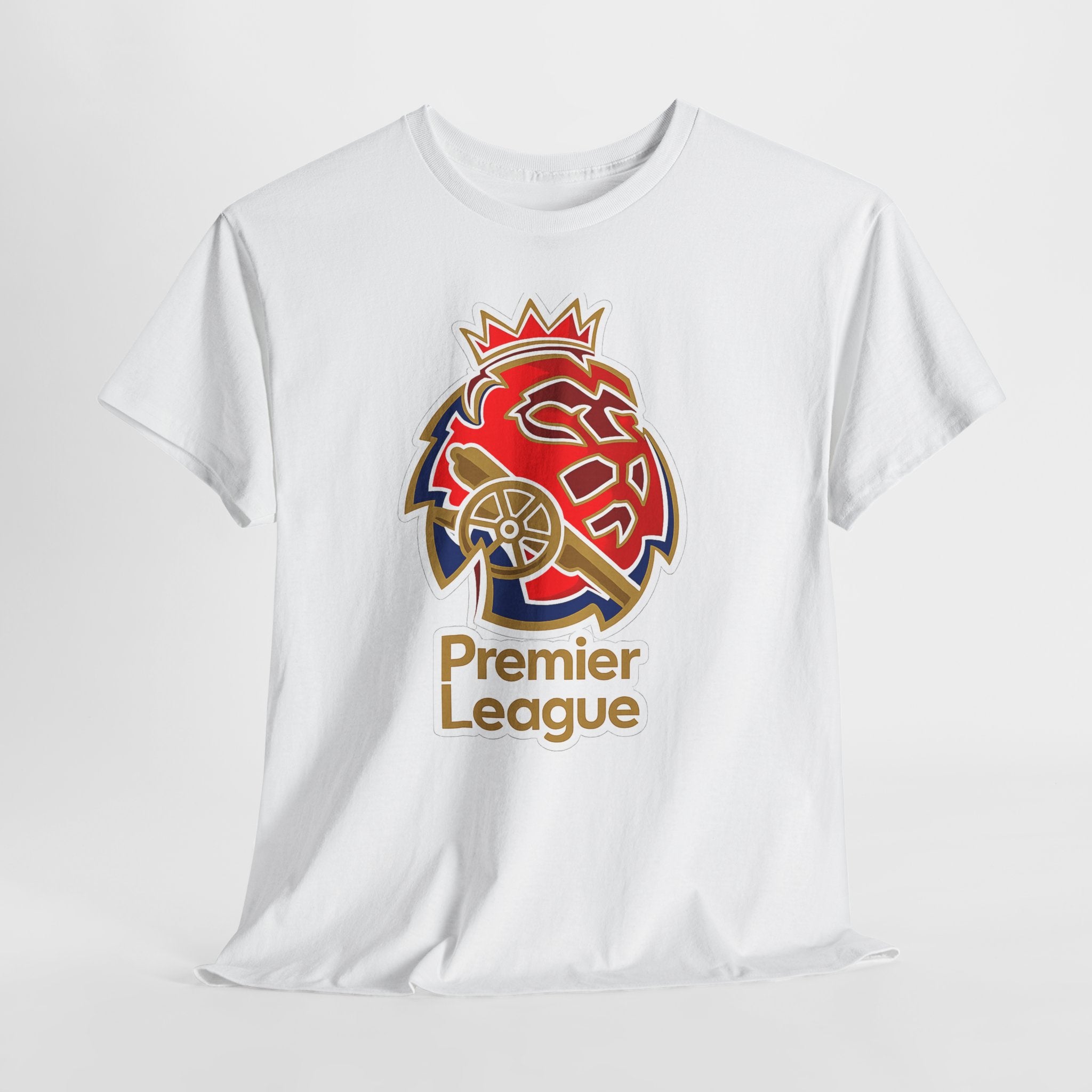 Arsenal Premier League Lion Logo T-Shirt — Soccer Fan Tee