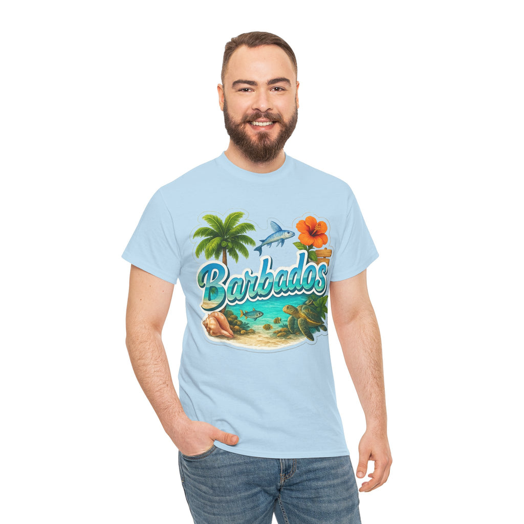 Barbados Beach Graphic Tee — Tropical Island Vacation T‑Shirt
