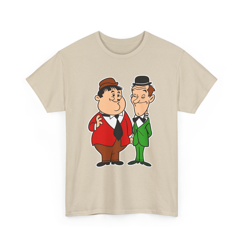 Comedy Duo Vintage Cartoon Cotton T-Shirt