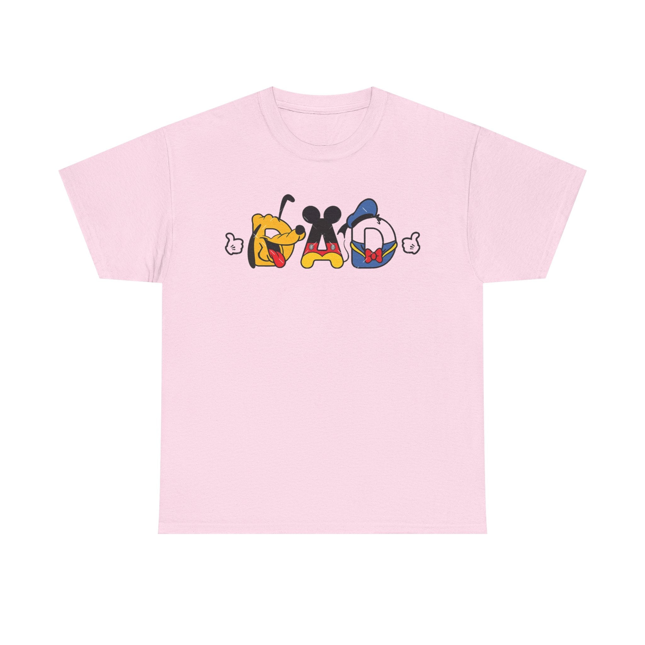 Disney Dad Character Graphic Tee — Playful Colorful Character Icons T-Shirt