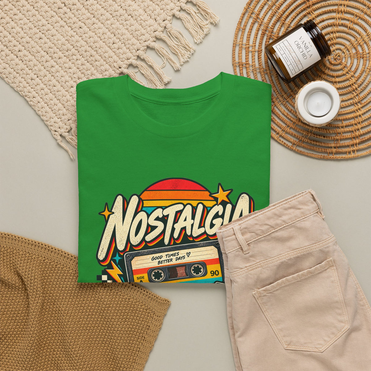 Nostalgia Never Gets Old Unisex Heavy Cotton Tee