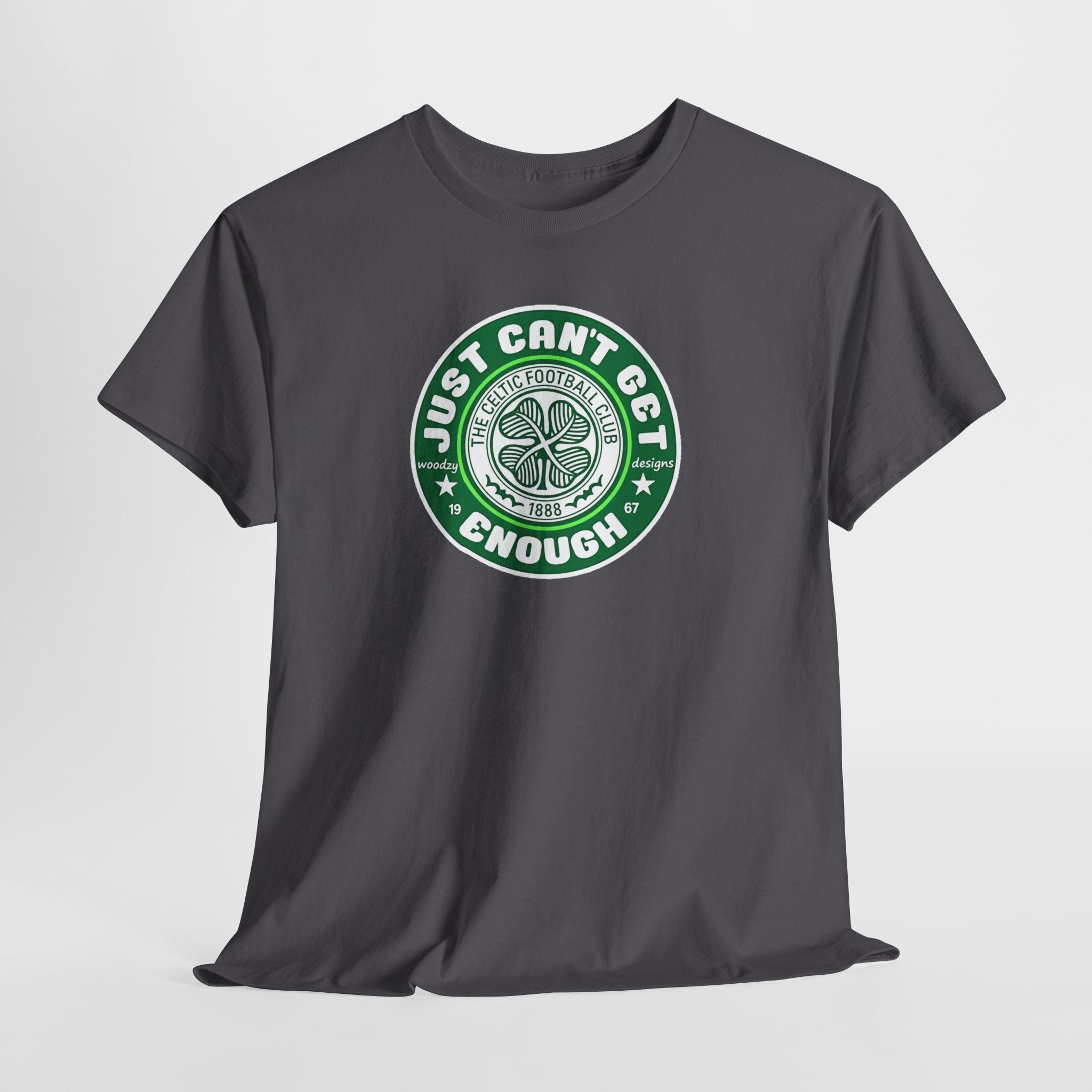 Celtic T-Shirt — "Just Can't Get Enough" Green Shamrock St. Patrick's Day Tee