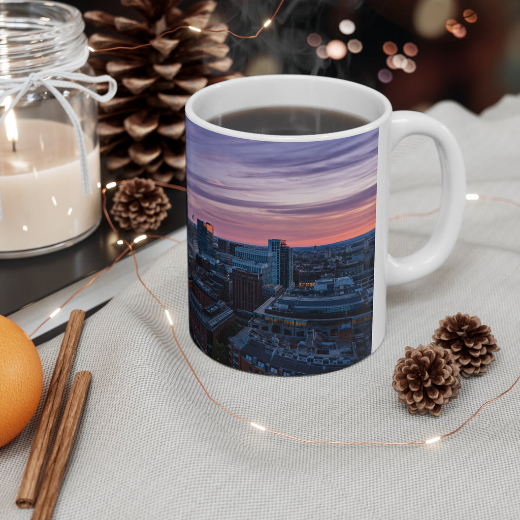 City Skyline Coffee Mug — Manchester Evening Skyline 11oz/15oz