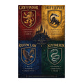 Hogwarts Houses Waffle Tea Towel — Gryffindor Hufflepuff Ravenclaw Slytherin Double-Sided