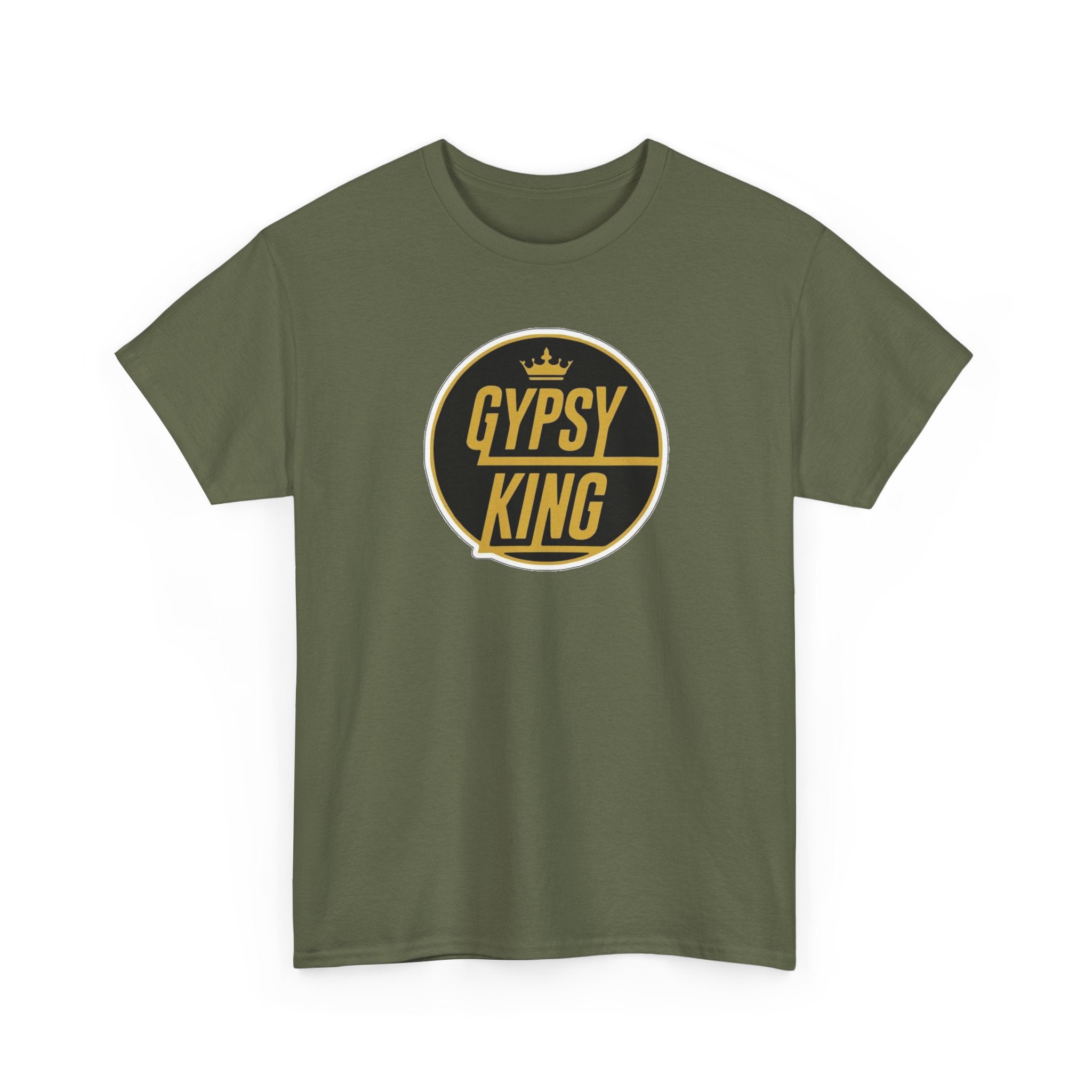 Gypsy King Graphic Tee — Retro Black & Gold Crown Logo T‑Shirt
