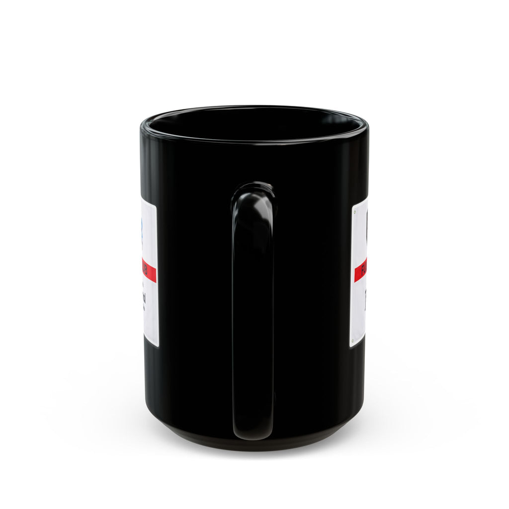 Fulham Football Club Black Mug – Crest & England Flag Design (11oz/15oz)