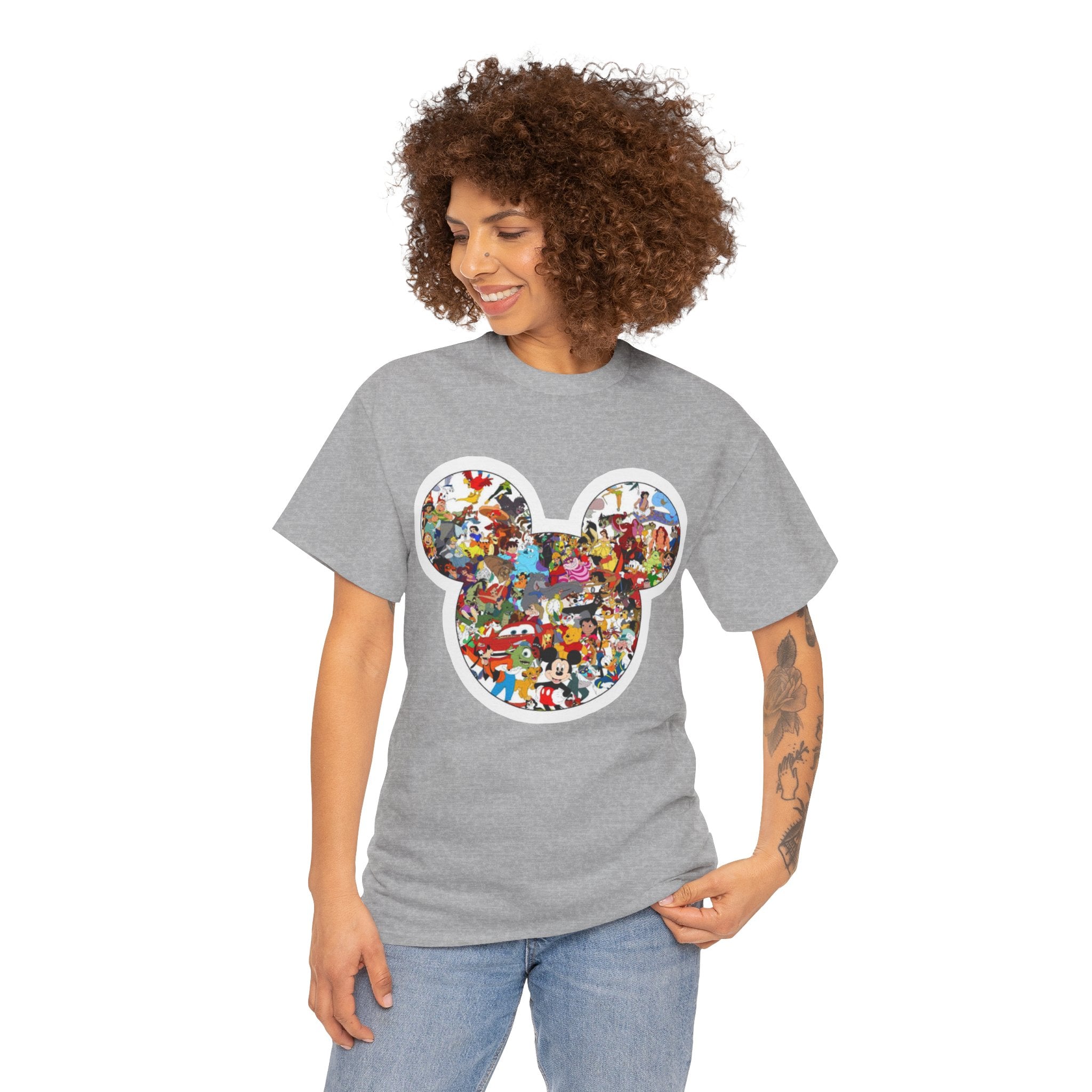 Mickey Collage T-Shirt — Vintage Disney Characters Graphic Tee