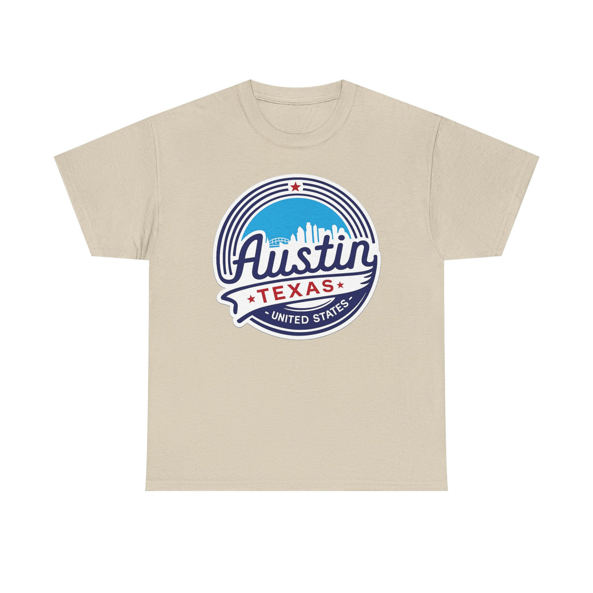 Austin Texas Retro Skyline T-Shirt — Vintage City Pride Tee