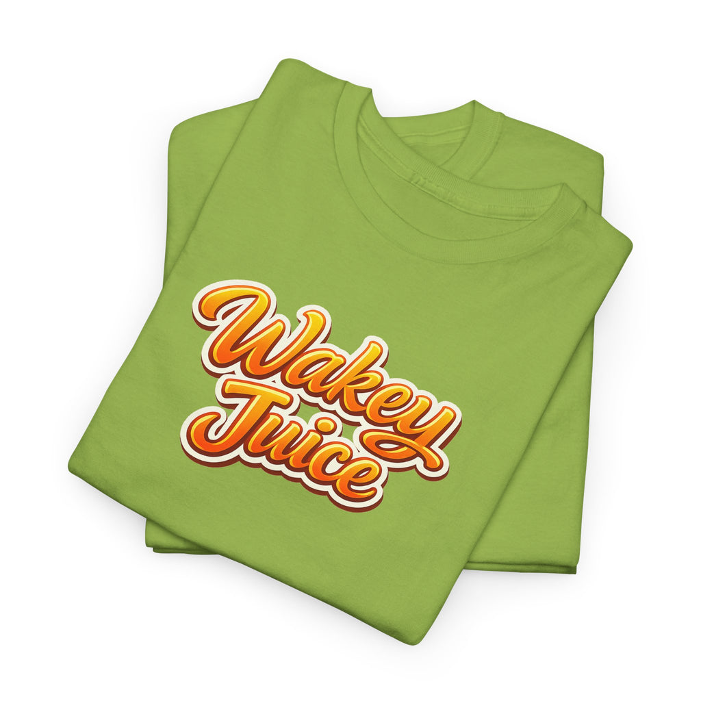 Wakey Juice T‑Shirt — Retro Orange Script Graphic Tee