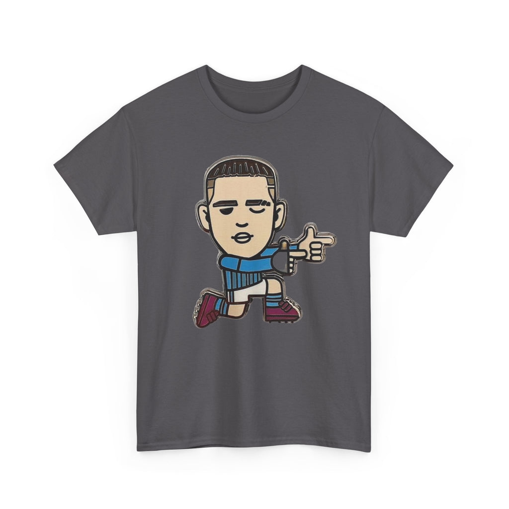 Phil Foden Cartoon Dance Pose Tee - Funky Character Graphic T-Shirt
